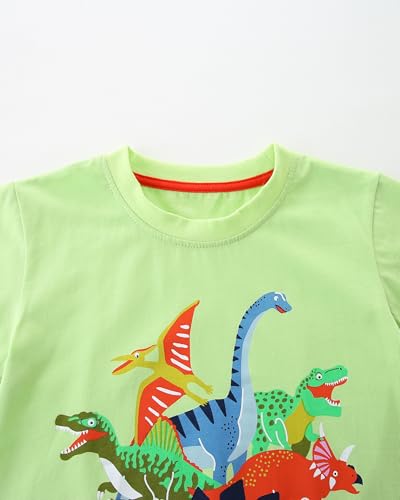 Image of AIWUHE Toddler T Shirts Cotton Summer Tshirts Boys Girls Short Sleeve Tee Tops Casual Graphic Clothes Crew Neck Shirts 2-6Y