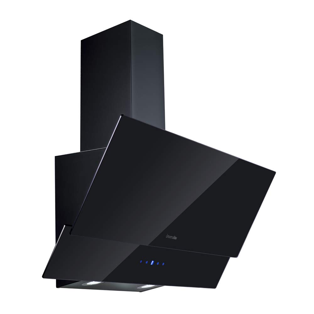 UNIVERSALBLUE Campana Extractora Cristal Negra 90cm | Extractor Humos y Aire Eléctrico para Cocina | Control Táctil | Ruido Reducido | Filtros de Carbono | Fácil Limpieza | Luz LED | Clase C — view 7