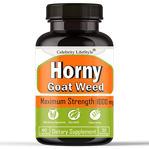 Celebrity Lifestyle Product Horny Goat Weed For Men And Women, Naturally Boost Health With Maca, Tongikat Ali, Tribulus Terrestris L Arginine And Ginseng Extract – 60 Pills Usa Made #TOP10