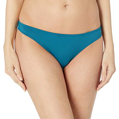 Roxy Junior's Solid Beach Classics Moderate Bikini Bottom, Ink Blue, M