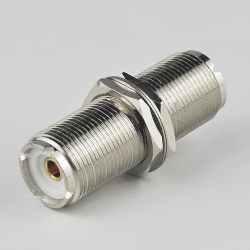 Wiring Connecting Terminals - RF Electrical F-F Adapter 75 Ohm F Jack to F Plug Right Angle Female and Male Brass