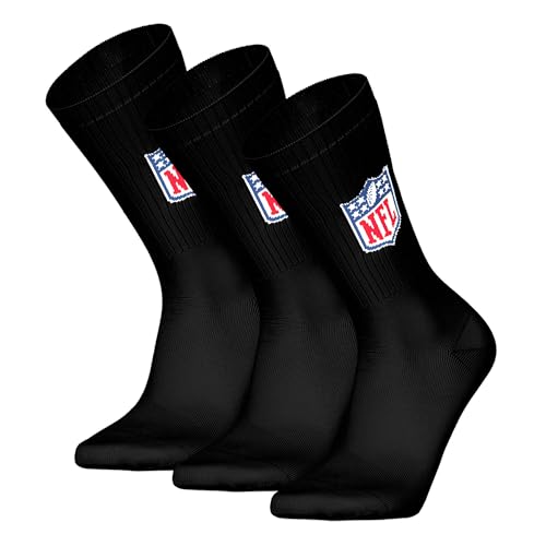 Chaussettes NFL Shield idéales pour le quotidien et les jours de match, pack de 3 paires