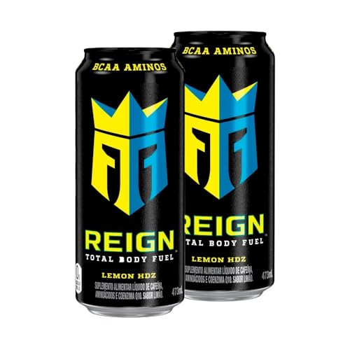 Kit 2 Energético Alta Performance Reign Lemon Hdz 473ml Body Fuel