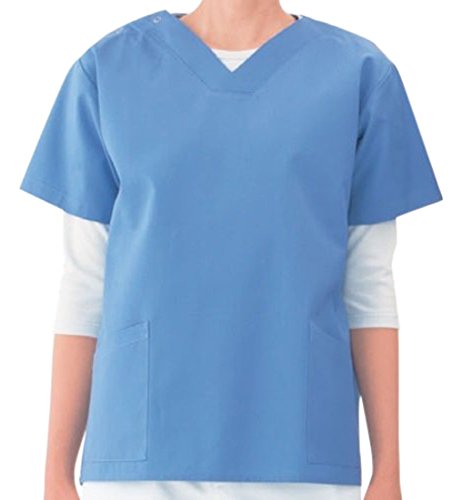 医療用ユニフォーム ナガイレーベン 男女兼用上衣 ブルー NR-86020(BL)