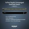 NETGEAR Switch de red no administrado Gigabit Ethernet de 16 puertos (GS316v3) | Modelo esencial, Plug-and-Play, carcasa metálica silenciosa sin ventilador, escritorio o montaje en pared, soporte QoS 802.1p y trama jumbo de 9K 4