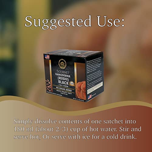 Eternal Gourmet Ganoderma (Reishi) Black Coffee 2 In1 Made In Usa Cafe Negro Con Ganoderma Eternal #TOP2
