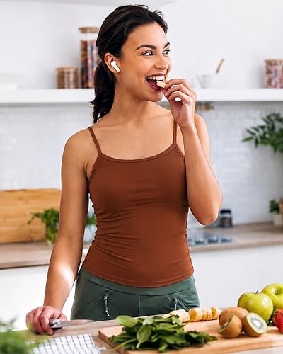 Image of URBAN ADVENTURE Ultra Soft Cotton Spandex Regular Fit Spaghetti Camisole for Women