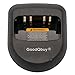 GoodQbuy® Ni-MH Ni-CD Li-ion 110V~240V Battery Rapid Quick Desktop Charger is Compatible with Motorola A6 A8 MagOne BPR40 BC130 Two-Way Radio PMLN4822AR PMLN4682AR PMLN5041A
