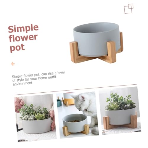 Pot de fleurs en céramique 1 set déco végétal à offrir - 5