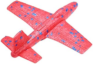 one year warranty_Children Hand Throw Launch Plane Model Outdoor Handmade Flying Glider Airplanes Foam Roundabout Aircraft Fighting Toys for Kids Red