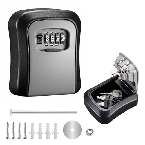 Schlüsseltresor, Schlüsselkasten mit Zahlencode Wandmontage,...