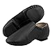 Linodes Leather Jazz Shoe Slip On for Girls and Boys (Toddler/Little Kid/Big Kid) Black 4.5M Big Kid