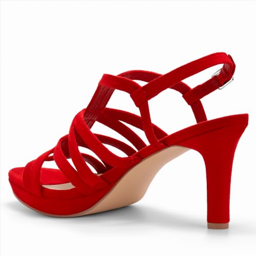 ChicSteps Women's Platform Heels Strappy Stiletto Round Toe Slip-Resistant by ChicSteps - Used condition - Image 5