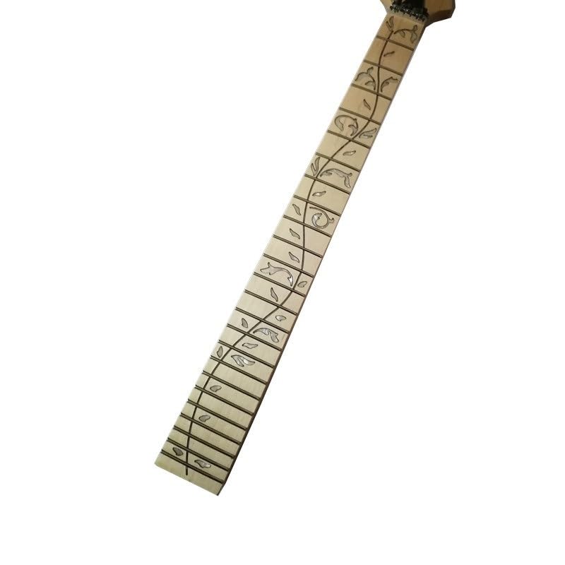 24 Tasti Intarsio Chitarra Elettrica Manico In Acero Parti Accessori For Strumenti Musicali Guitarra(Green)