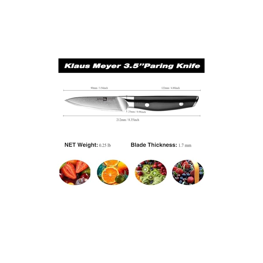 Luxor-Damascus-Steel-3-Piece-Knife-Set-with-Sapele-Wood-Box Klaus Meyer Luxor Damascus Steel 3 Piece Knife Set with Sapele Wood Box