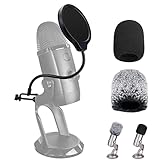 blue yeti pro studio 🎤 Design a doppio strato: la speciale rete anti-irritabilità per la registrazione può filtrare efficacemente vibrazioni esterne, rumore, rumore del vento, rumore dell'aria condizionata e altri rumori eccessivi e ripristinare la qualità del suono originale. Evita efficacemente la noiosa post-elaborazione della riduzione del rumore. Consente solo di registrare 
