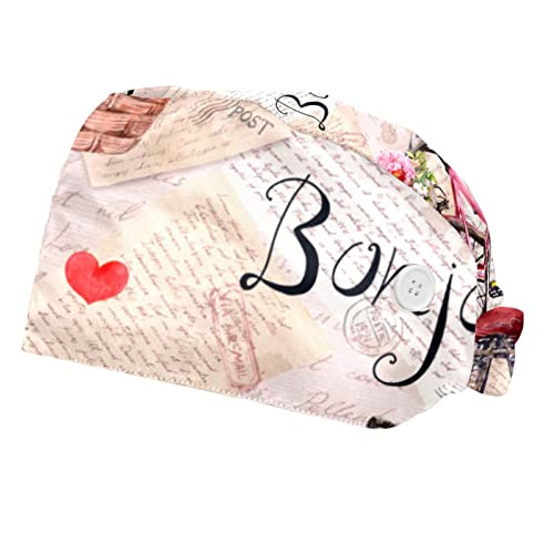 Chapeaux de travail unisexe parisiens : lot de 2 casquettes réglables pour hommes et femmes