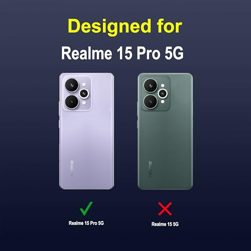 Image of Zapcase Back Case Cover for Realme 15 Pro 5G | Compatible for Realme 15 Pro 5G Back Cover | Liquid Silicon Magic Case with Camera Protection | Sapphire