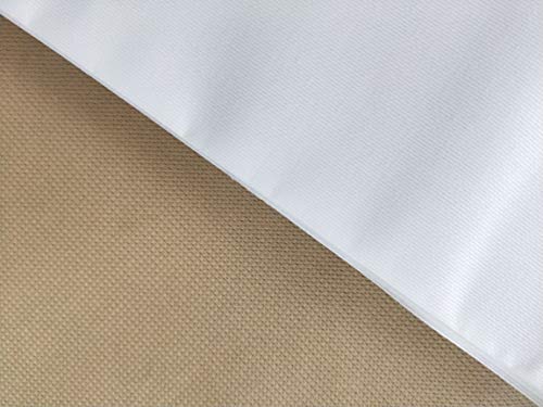 Image of KCS 3 pc of 15 inch x 18 inch Counted Cross Stitch Cotton Aida Cloth Needlework Rolled Fabric Box,14CT,Khaki