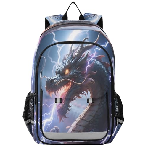 Sac à dos ordinateur portable enfants ergonomique et imperméable avec imprimé dragon