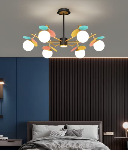 Sputnik design lightture multicolore pour plafond moderne et salon créatif