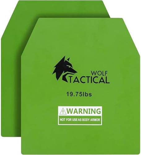 WOLF TACTICAL weight vest plates with laser-cut steel plate loading for training vests