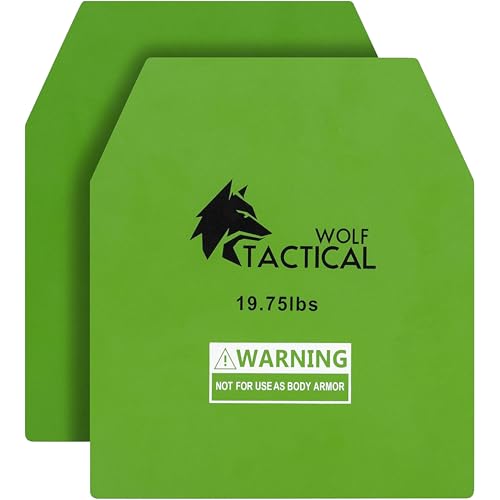 WOLF TACTICAL Weight Vest Plates - 5.75/8.75/14.5/19.75LB Pairs - WODs, Strength Training, Running...