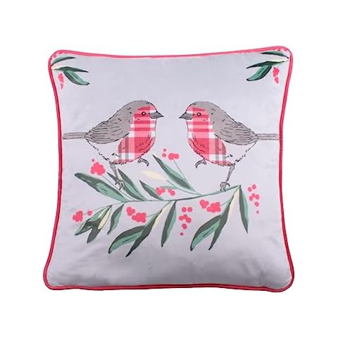 Fusion Christmas Red Robin Cushion 43cm Cover