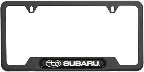 Subaru Marco de matrícula con logotipo SOA342L167 negro mate Outback Legacy WRX STi Impreza Forester Crosstrek BRZ Ascent Solterra Tribeca