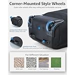 Rolling Backpack, 30L Travel Laptop Backpack with Wheels, 15.6 Inch Roller Carry on Luggage with USB Charging Port, Flight Approved Personal Item Wheeled Suitcase for Men Women Adults, Black - Image 4