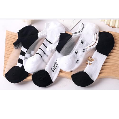 Image of Benefeet Sox Sheer No Show Socks Women Girls Cute Thin Mesh Low Cut Liner Socks for Loafers Boat Shoes