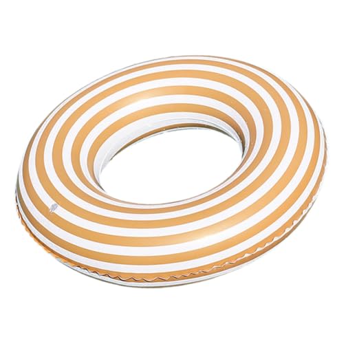 BESPORTBLE PVC Swim Ring Fun Pool Floats for Adults Boys and Girls Striped Inflatable Pool Ring Float Stripes