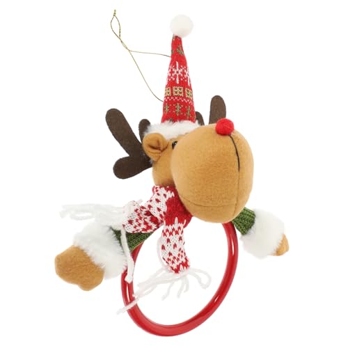 TOYANDONA Toallero Navideño Con Colgante De Muñeco De Nieve De Peluche De Algodón Para Decorar Dulces Navideños