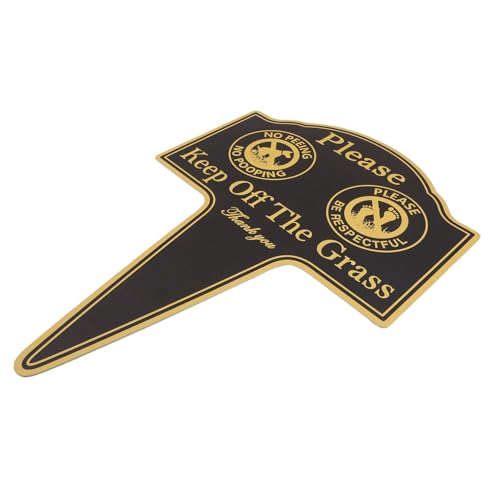 Toyvian Targa Decorativa Non Calpestare con Picchetto per Cortile e Decorazione per Esterni con Design e Accattivanti