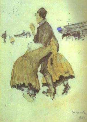 Peinture à l'huile d'art Valentin Serov reproduction de prestige 30x36