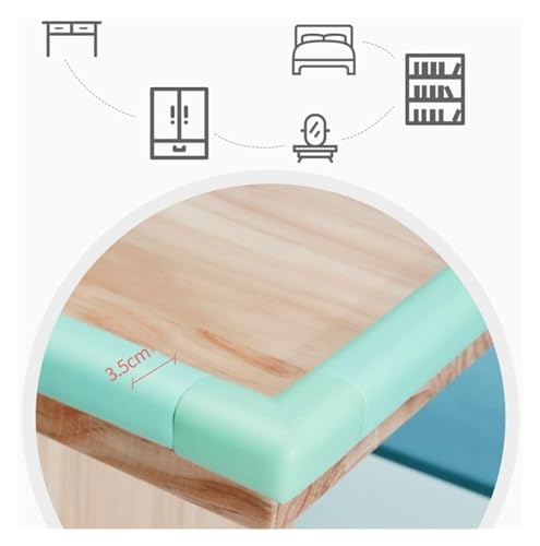 Protectores de bordes de seguridad autoadhesivos en forma de L, protectores de esquina acolchados para protección anticolisión, perfectos para la seguridad de bebés y niños en casa