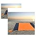 2.1 * 2M Waterproof Sandproof Beach Blanket, Foldable Mat with 4 Corner Stakes,Compatible for Outdoor Camping Travel Vacation