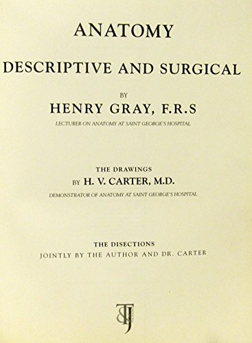 Gray's Anatomy (A Facsimile) B000X1PE2K Book Cover