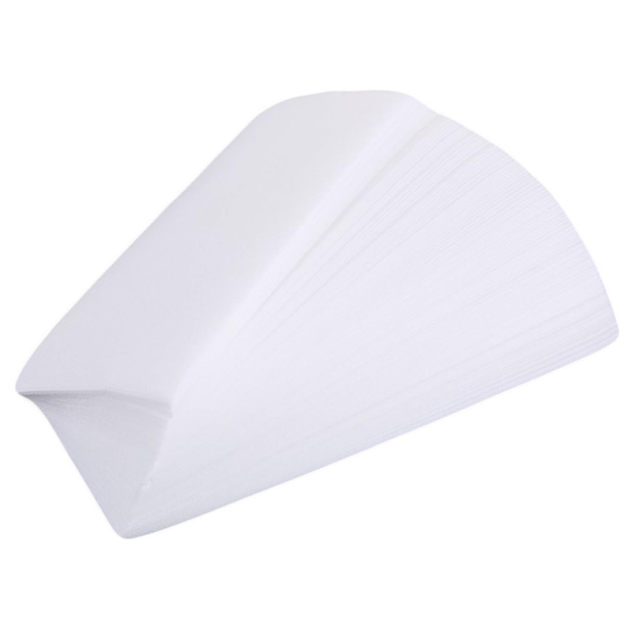 FOMIYES 200pcs Beeswax Hair Removal Paper Soft Strips for Sensitive Skin Face Waxing Eyebrow Facial Waxing Strips