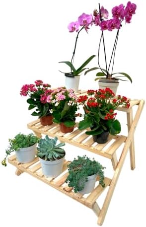 Jardim Vertical Estante Escada Para Vasos E Jarros Flores Ou Hort...