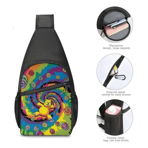 Bolsa cruzada para pecho deportiva resistente y ajustable miniatura 5