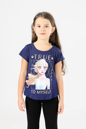 Disney Frozen Elsa and Anna Girls Short Sleeve T-Shirt for Toddler and Big Kids2