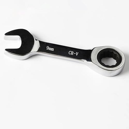 Gufula - Llave inglesa métrica de 0.354 in, llave combinada de trinquete de 72 dientes