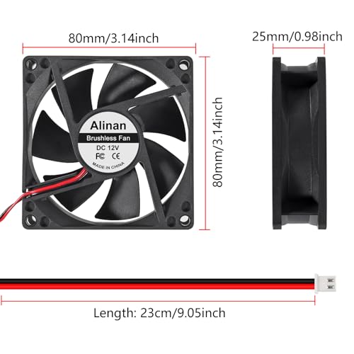 Ventilateur d'échappement 80mm 12V pour refroidir vos installations de maison connectée