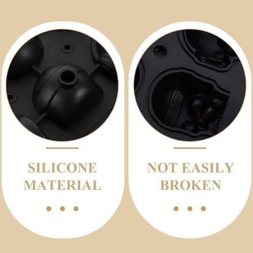 Molde para cubitos de hielo Wakauto en silicona negra miniatura 5
