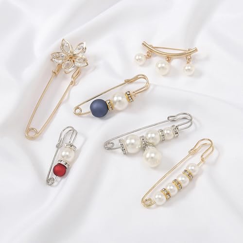 Image of 2 Pcs Scarf Ring Clips for Women Metal Shirt Tightener Cinch Buckle for Silk Scarf Shawl Blouse Sweater T Shirt Clothing Accessories