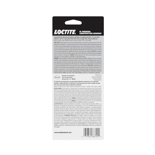 Image of Loctite 1451588 Tan PL Premium Polyurethane Tube, 4 oz, Single- Pack of 2