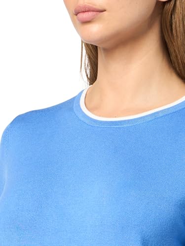 Image of Nautica Women's Crew Neck Solid Short Sleeve Sweater