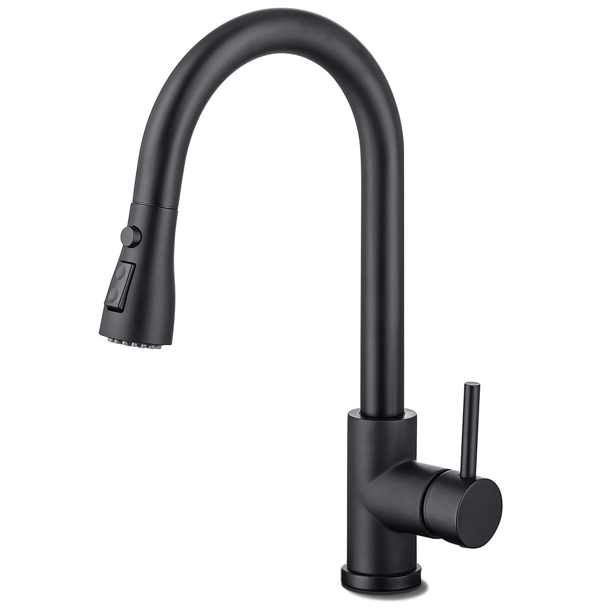 HASVREOG Kitchen Pull Down Faucet with High Arc Spout Dual Function Spray Head