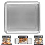 GWYSY Air Fryer Replacement Parts for Emeril Lagasse 26 QT Extra Large Air Fryer, 12.2''×11.2'' Stainless Steel Air Fryer Tray Grill Pan Accessories Grill Plate Crisper Plate Rack